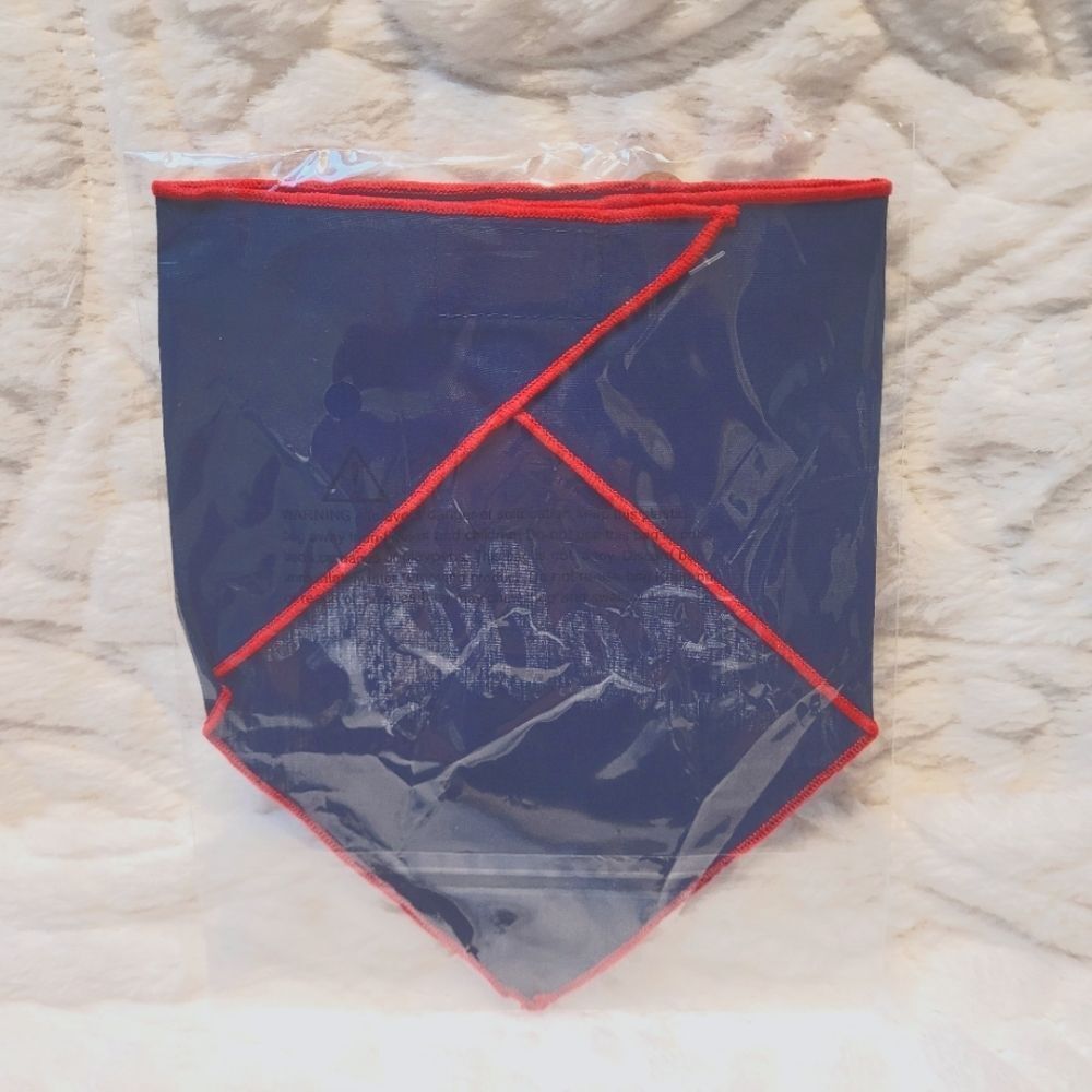 Pup Crew Pet Bandana Cat or Dog Christmas Believe Santa Hat Snow Blue XS-S New - Picture 3 of 6